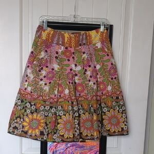 CAbi Pink A-Line Pleated Skirt for Casual Wear